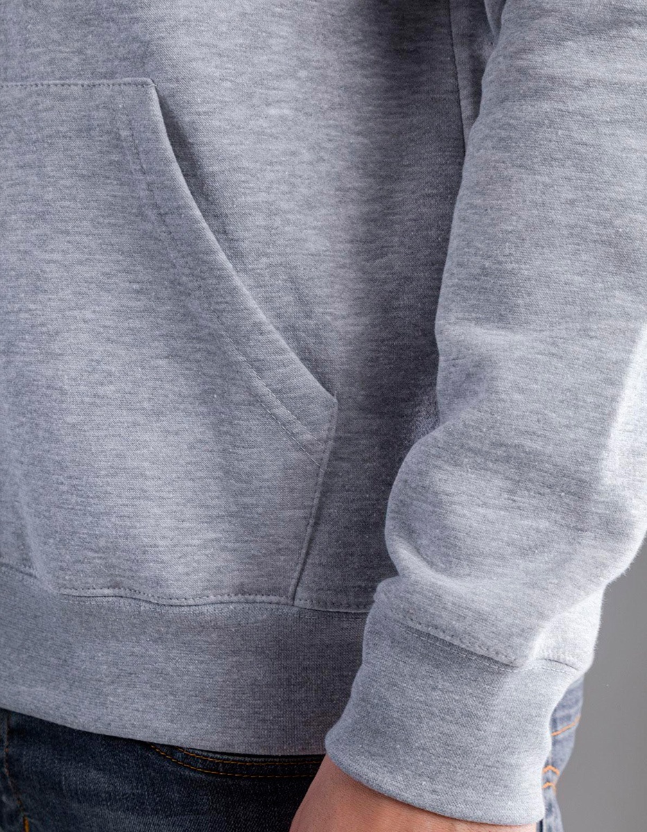 Hooded full zip black spider dettaglio tasca