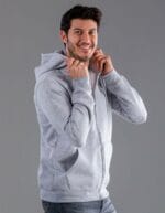 Hooded full zip black spider lato