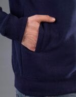 Jacket full zip black spider dettaglio tasca