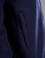 Jacket full zip black spider dettaglio tasca