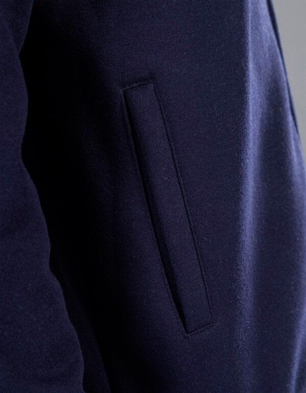 Jacket full zip black spider dettaglio tasca