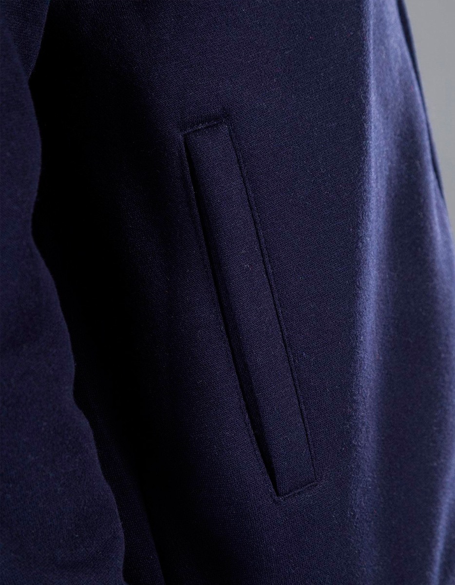 Jacket full zip black spider dettaglio tasca