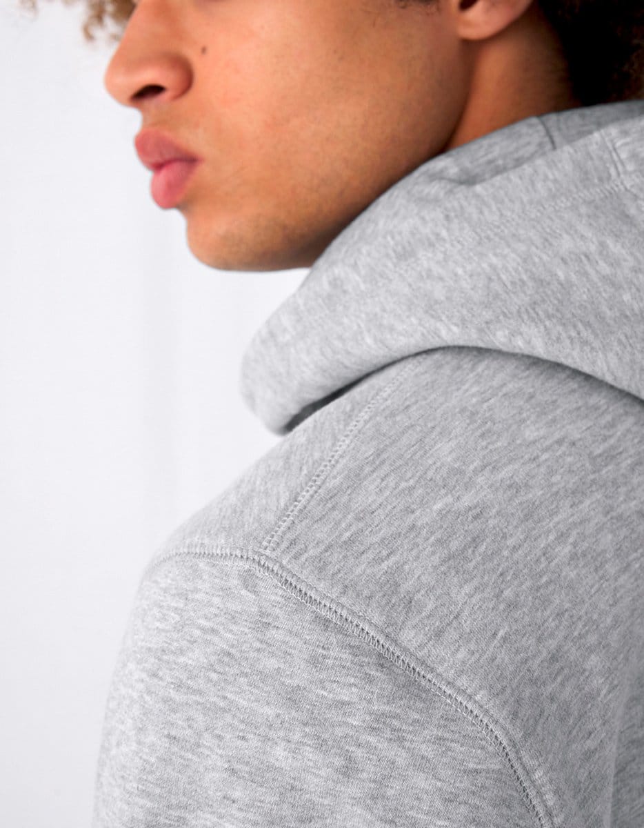 King zipped hood b&c dettaglio spalla