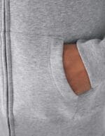 King zipped hood b&c dettaglio tasca