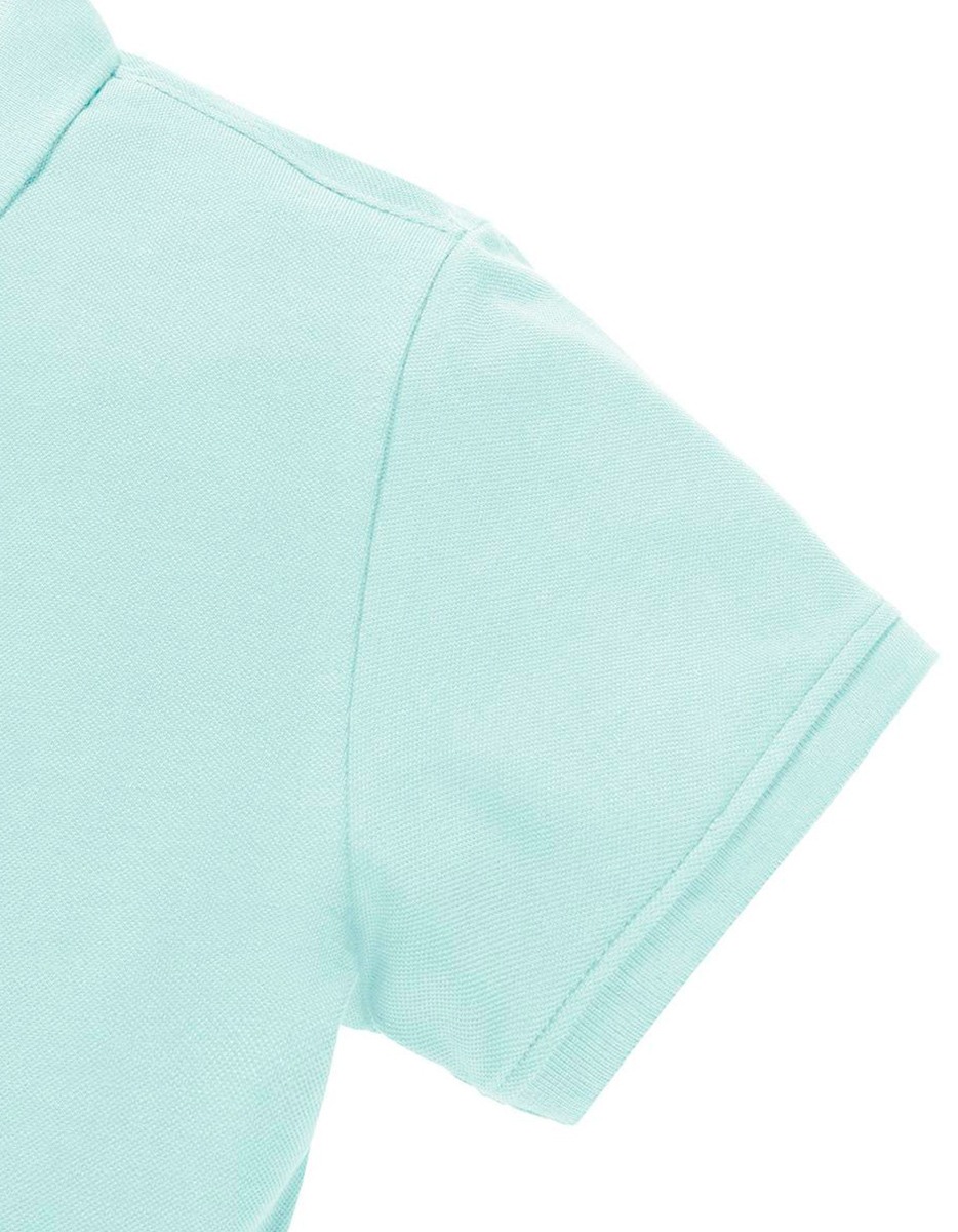 Ladies' pure organic polo russel dettaglio manica