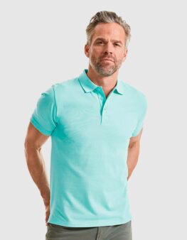 Men's pure organic polo Russel fronte