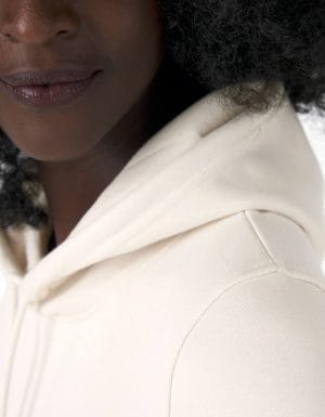 Organic hooded /women b&c dettaglio spalla