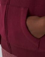 Queen zipped hood b&c dettaglio tasca