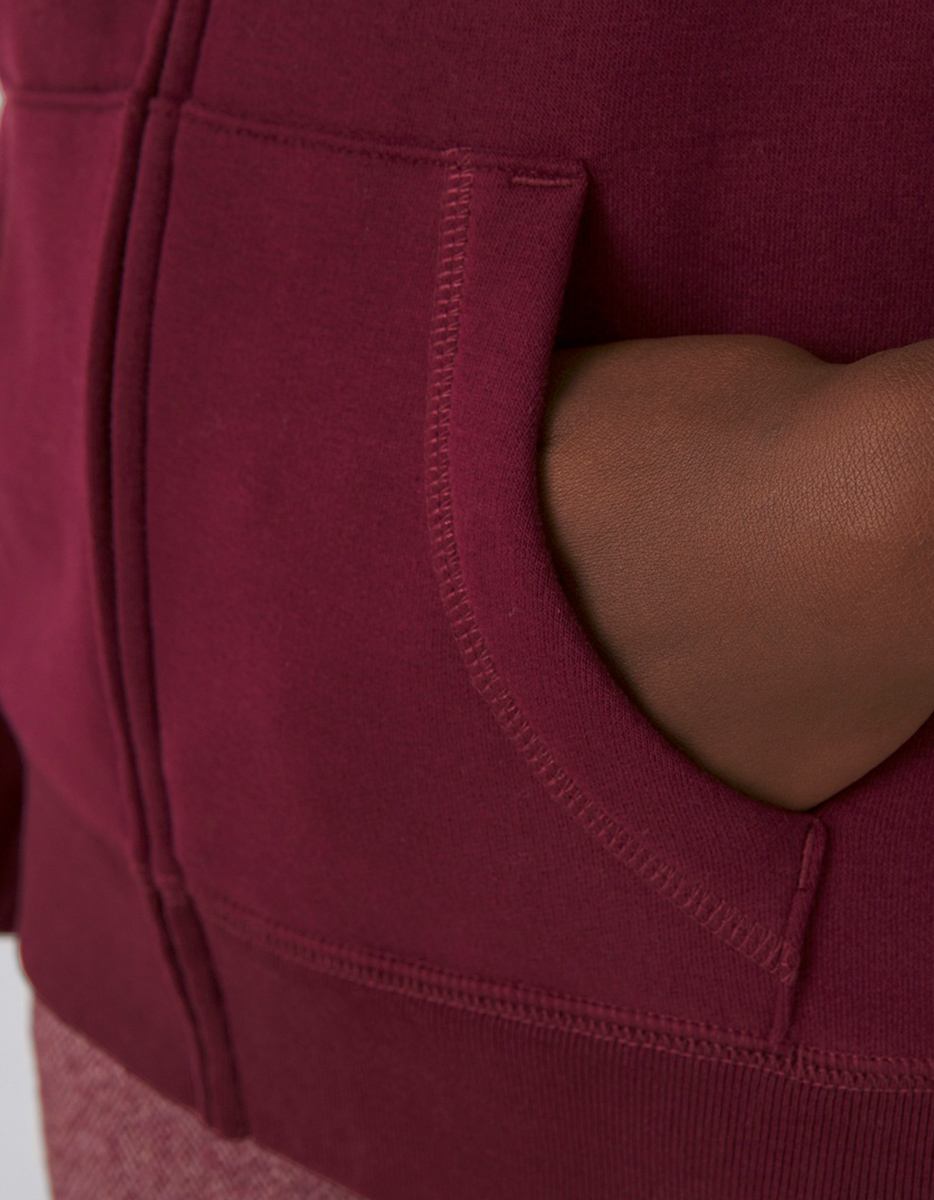 Queen zipped hood b&c dettaglio tasca