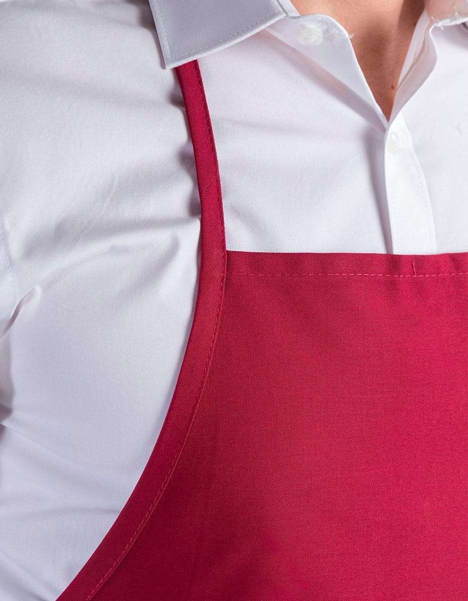 Grembiule premium senza tasche colore italiano dettaglio spallina