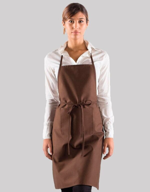 Grembiule con tasca colore italiano