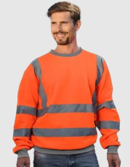 Felpa girocollo alta visibilità