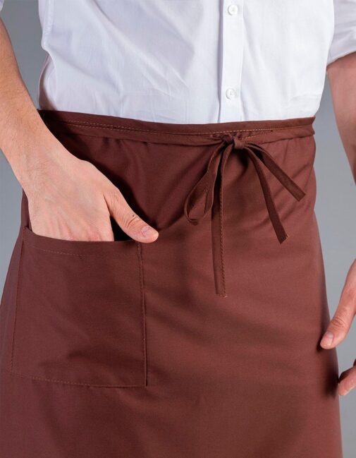 Gembiule lungo tablier colore italiano dettaglio tasca