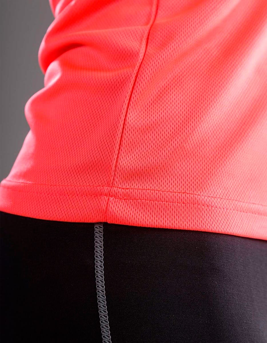 Maglietta donna in tessuto tecnico run t women sprintex dettaglio cucitura fondo