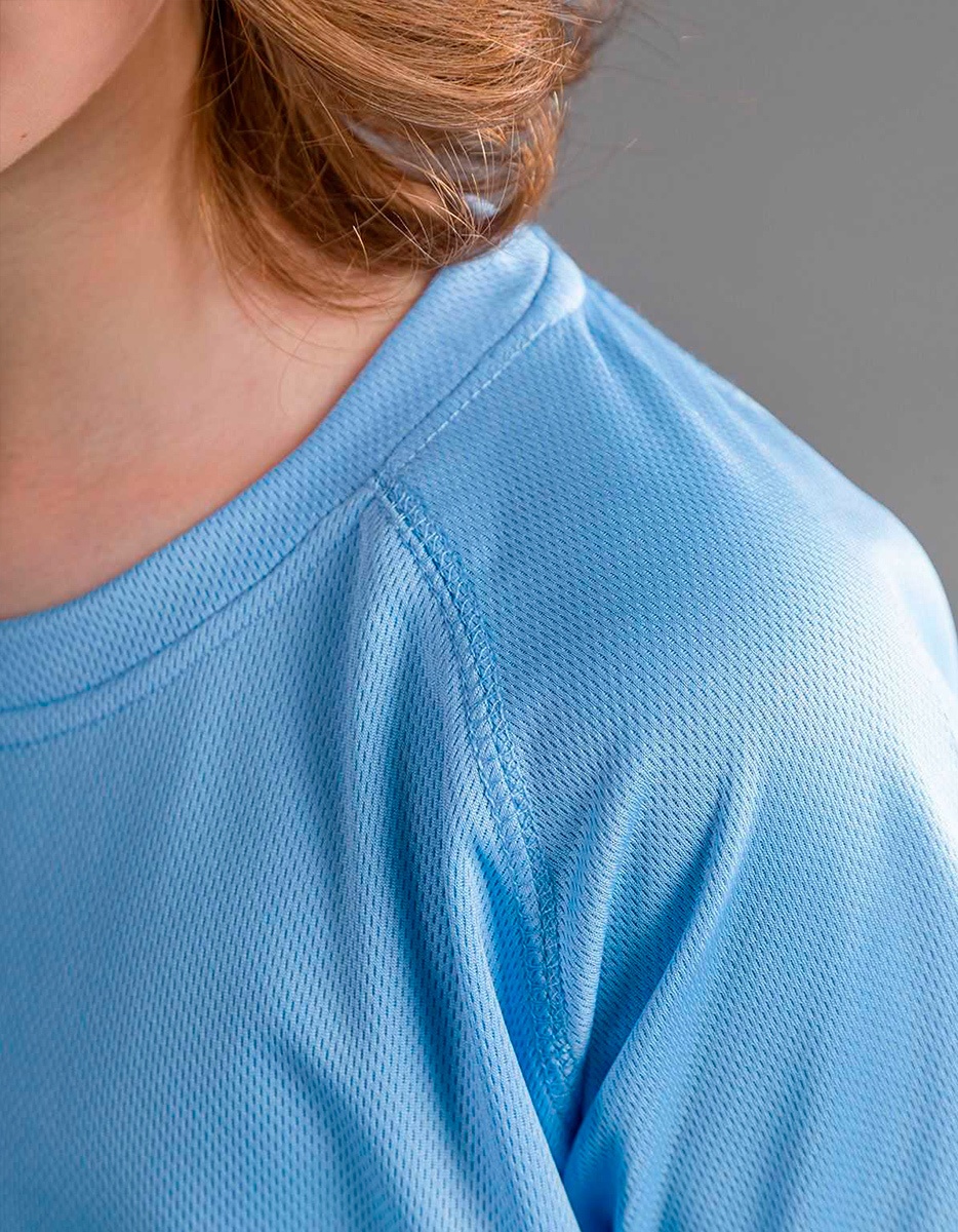 Maglietta sportiva bambino run t kids sprintex dettaglio cucitura