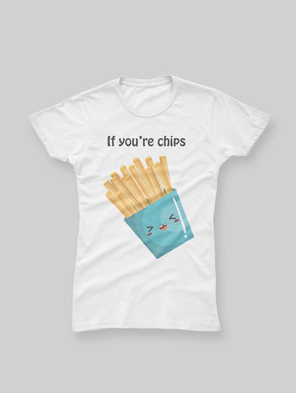 Idea regalo san valentino maglietta personalizzata chips