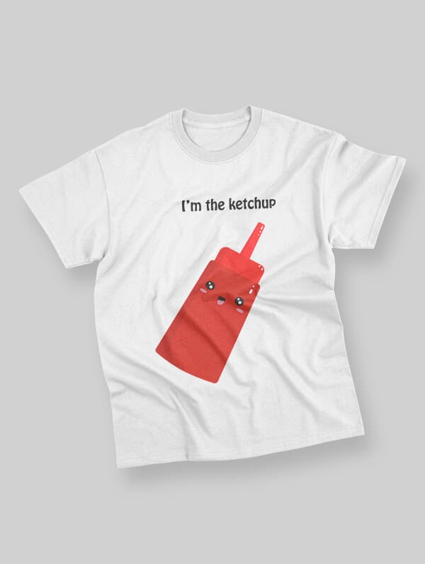 Idea regalo san valentino maglietta personalizzata ketchup
