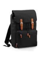 Zaino vintage porta laptop nero