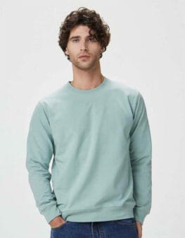 Felpa girocollo in French terry Black Spider