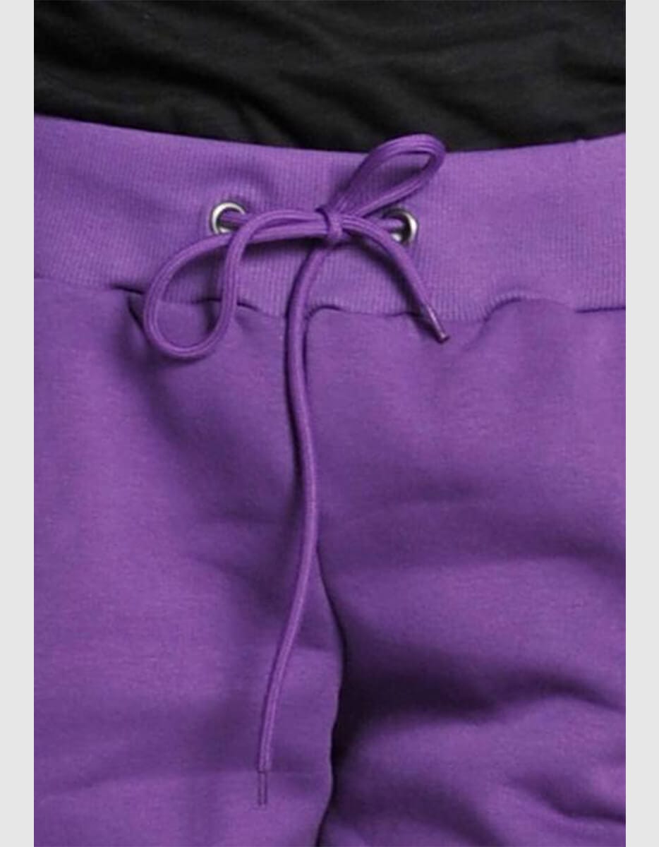 Pantaloni extra fit donna in felpa soft - immagine 3