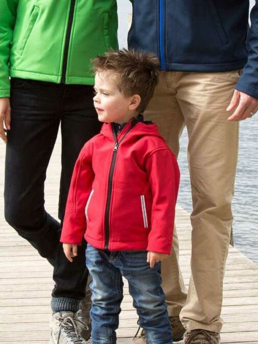 Softshell bambino con cappuccio - immagine 3