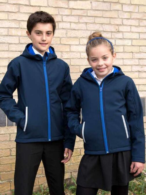 Softshell bambino con cappuccio - immagine 2