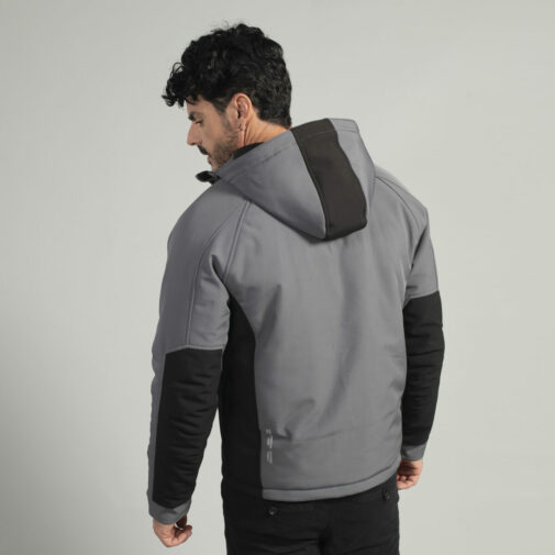 Softshell uomo cappuccio 3 strati - immagine 2