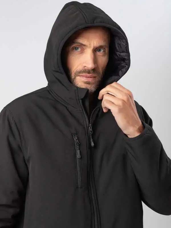 Parka in softshell 3 strati con cappuccio guardian - immagine 5