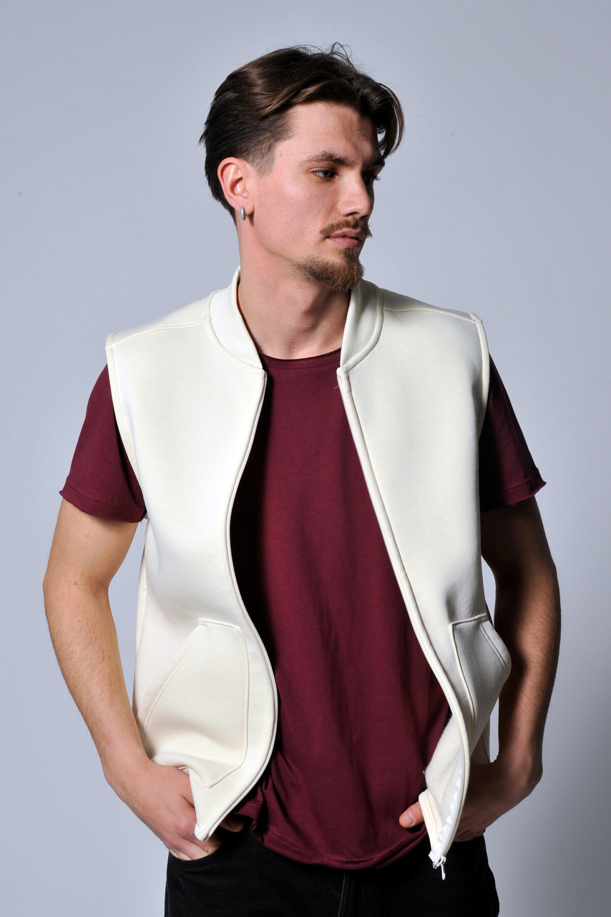 Gilet in felpa soft made in italy - immagine 5