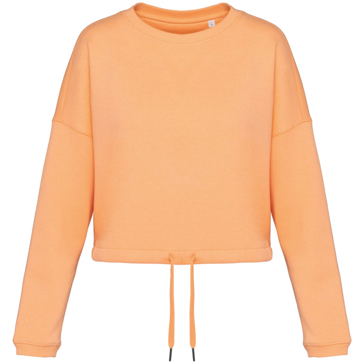 Felpa girocollo donna oversize ecosostenibile taglio crop - immagine 11