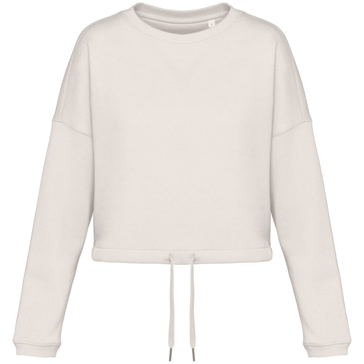 Felpa girocollo donna oversize ecosostenibile taglio crop - immagine 9