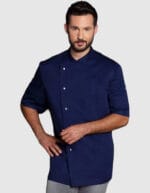 KJM15-giacca-cuoco-uomo-pesante-maniche-corte-