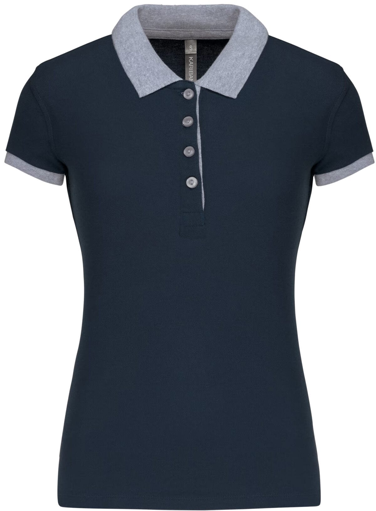 Polo piqué donna bicolore - immagine 9