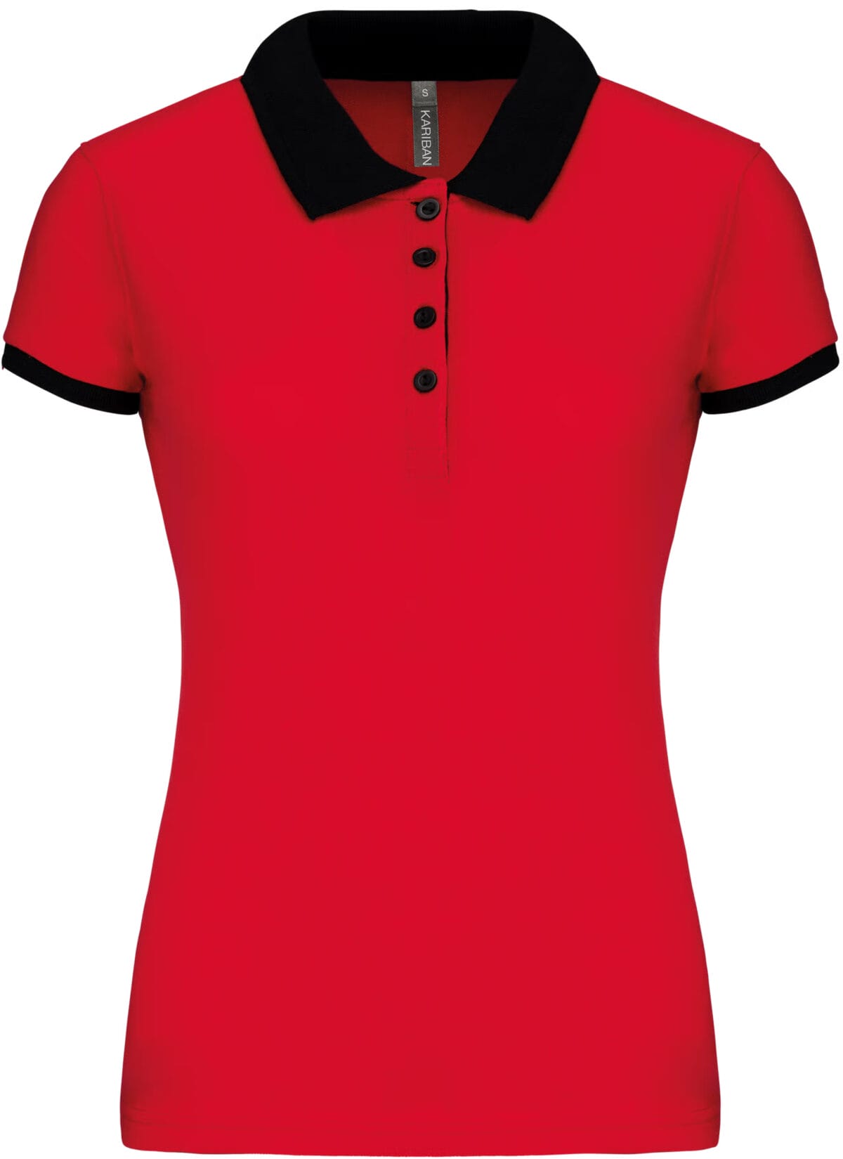 Polo piqué donna bicolore - immagine 8