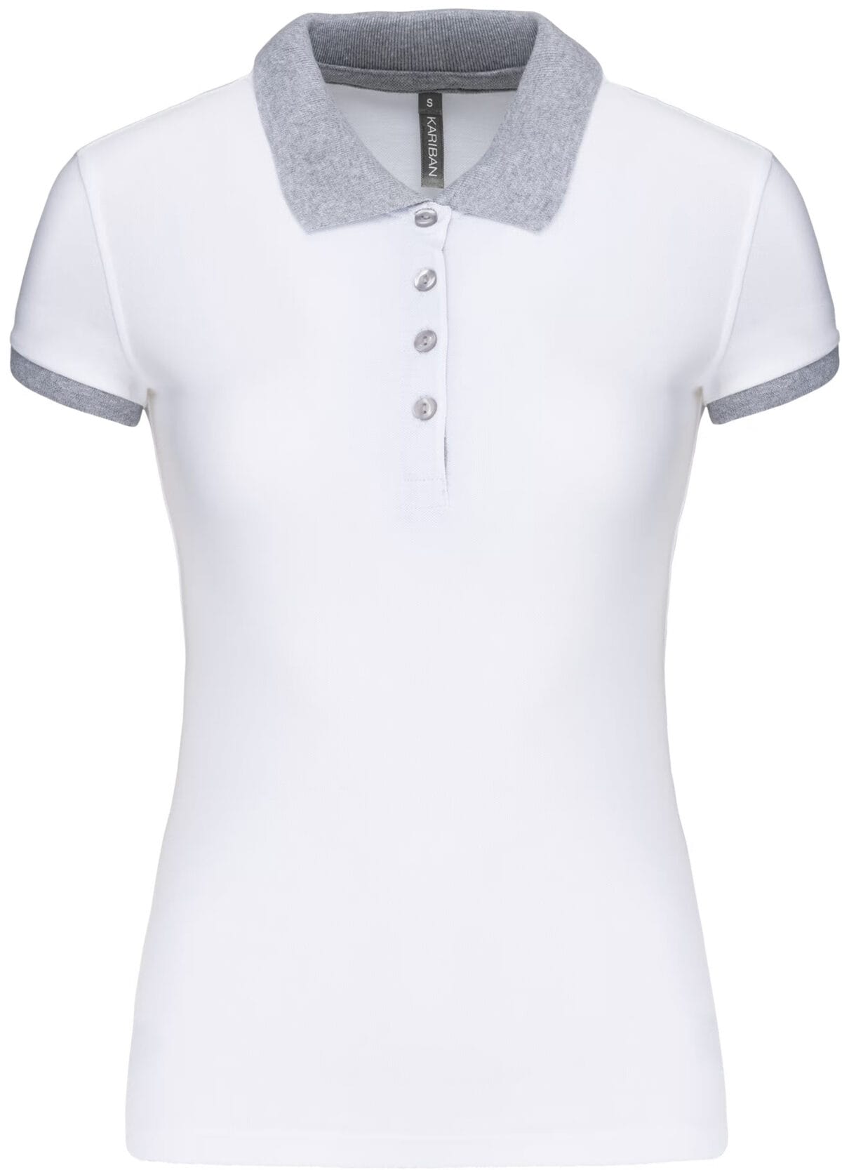 Polo piqué donna bicolore - immagine 7